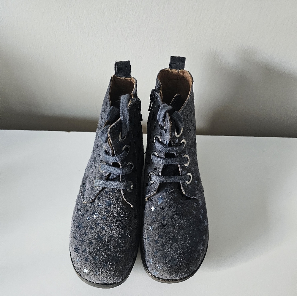 Blue dust ankle boot for girls